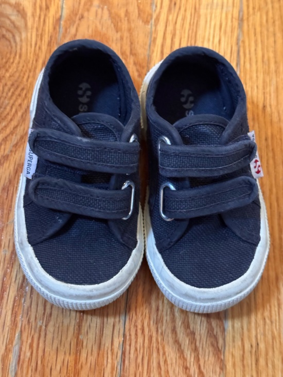 Superga Other - Superga Kids Navy Canvas Sneakers with White Soles